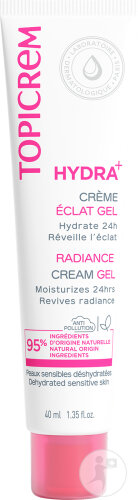 Topicrem Hydra+ Gelée Hydratante Éclat Peaux Sensibles Déshydratées Tube 40ml
