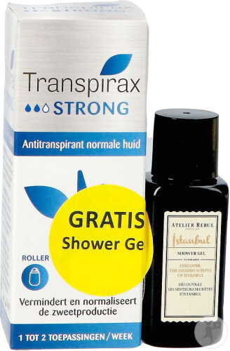 Transpirax Strong Roller 50ml + Gel Douche 30ml