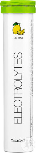Triple P Supplements Hydrate Électrolytes Citron 20 Comprimés Effervescents