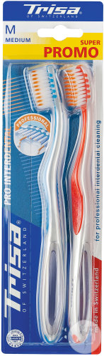 Trisa Pro Interdental Brosse À Dents Medium 2 Pièces