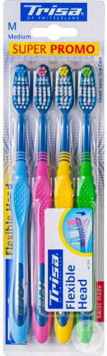 Trisa Tête Flexible Brosse À Dents Dure 1 Pièce