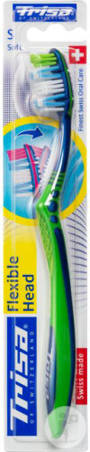 Trisa Tête Flexible Brosse À Dents Souple 1 Pièce