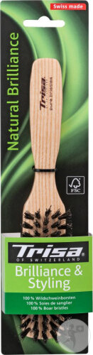 Trisa Natural Brilliance Et Styling Brosse À Cheveux Medium 1 Pièce