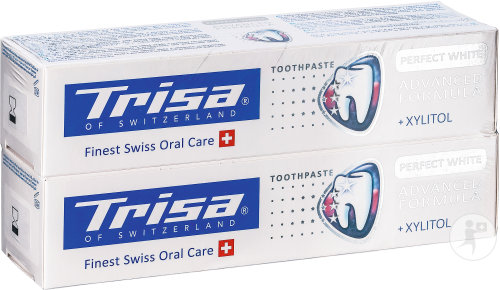 Trisa Perfect White Dentifrice Duopack Tube 2x75ml