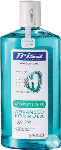 Trisa Complete Care Bain De Bouche Xylitol Cool Mint Flacon 500ml