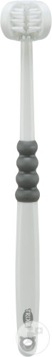 Trixie Brosse À Dents À 3 Faces Chien/Chat 18cm Blanc/Gris 1 Pièce