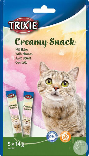 Trixie Creamy Snacks Avec Poulet 5×14g