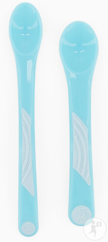 Twistshake Set De Cuillères +6 Mois Bleu Pastel 2 Pièces