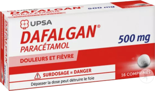 Upsa Dafalgan Paracétamol Douleurs Et Fièvre 16 Comprimés 500mg
