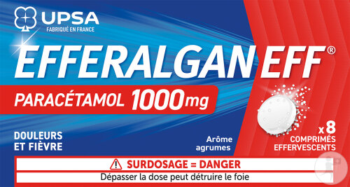 UPSA Efferalgan 1000mg Agrumes 8 Comprimés Effervescents