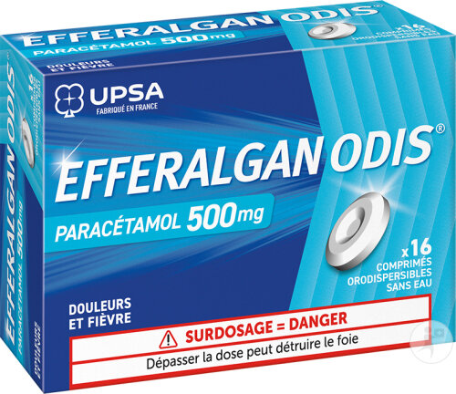 UPSA Efferalgan 500mg 16 Comprimés Orodispersibles