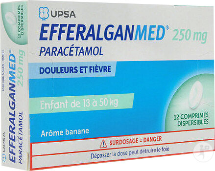 UPSA Efferalganmed 250mg 12 Comprimés Orodispersibles