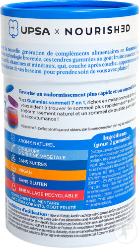 UPSA Gummies 7En1 Nourished Sommeil Adulte 30 Pièces