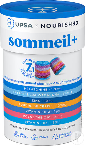 UPSA Gummies 7En1 Nourished Sommeil+ 30 Pièces