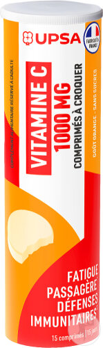UPSA Complément Alimentaire Vitamine C 1000mg 15 Comprimés À Croquer