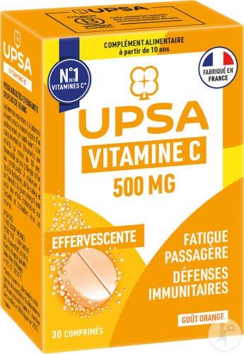 Upsa Vitamine C 500mg 30 Comprimés Effervescents