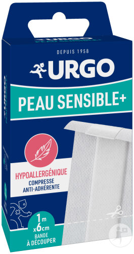 Urgo Peau Sensible + Bande 1mx6cm 1 Pièce