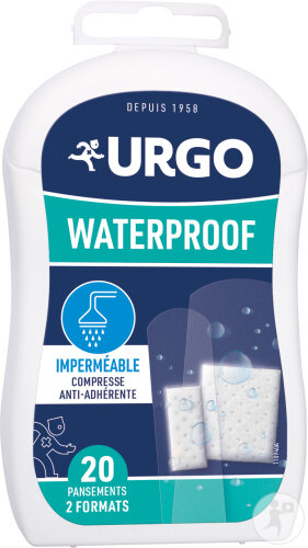 Urgo Waterproof Compresse Anti-Adhérente Boîte 20 Pansements