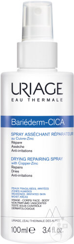 Uriage Bariéderm Cica-Spray Asséchant Réparateur Au Cu-Zn Peaux Fragilisées Et Irritées 100ml