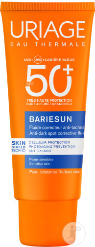 Uriage Bariésun Fluide Anti-Taches IP50+ Visage Cou Et Mains Peaux Sensibles 40ml