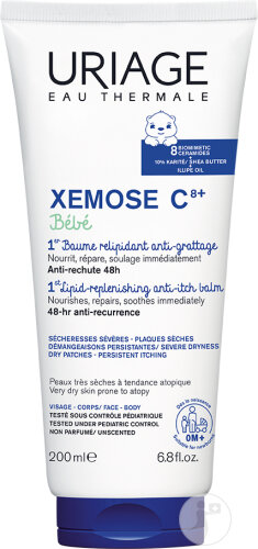 Uriage Bébé 1er Baume Oléo-Apaisant Anti-Grattage Peaux Très Sèches À Tendance Atopique Tube 200ml