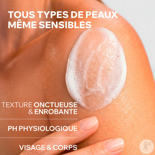 Uriage Derm-Phy Crème Lavante Dermatologique Toutes Peaux Visage/ Corps/ Cheveux Tube 200ml-3