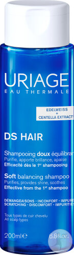 Uriage DS Hair Shampoing Doux Équilibrant Tous Types De Cheveux Flacon Pompe 200ml