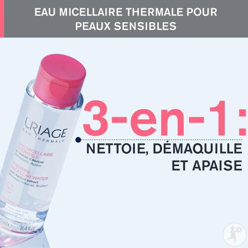 Uriage Eau Thermale Eau Micellaire Thermale Peaux Sensibles Flacon 500ml-3