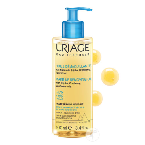 Uriage Eau Thermale Huile Démaquillante Peaux Normales À Sèches Flacon Pompe 100ml-2
