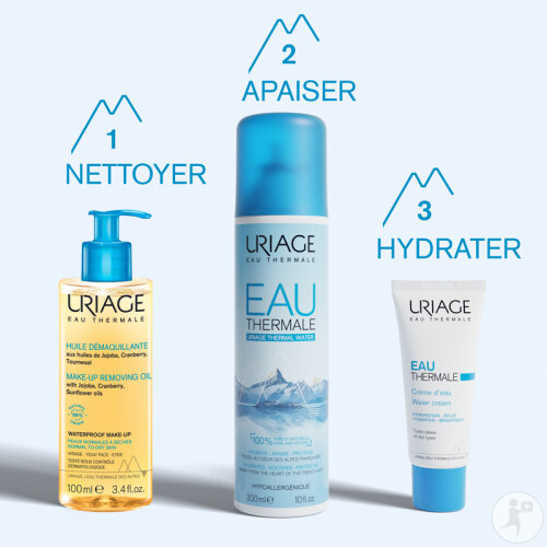 Uriage Eau Thermale Huile Démaquillante Peaux Normales À Sèches Flacon Pompe 100ml-7