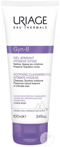 Uriage Gyn-8 Gel Apaisant Hygiène Intime Muqueuses Irritées-Fragilisées Tube 100ml