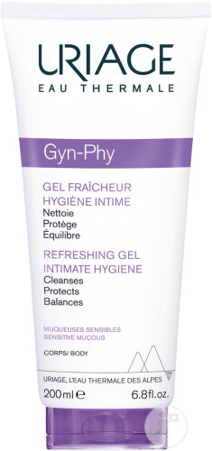 Uriage Gyn-Phy Gel Fraîcheur Hygiène Intime Muqueuses Sensibles Tube 200ml