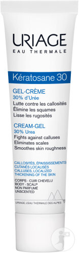 Uriage Kératosane 30 Gel-Crème Corps- Cuir Chevelu Tube 40ml