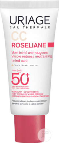 Uriage Roséliane CC Crème IP50+ Teinte Claire Peau Sensible À Rougeurs Tube 40ml
