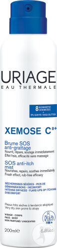Uriage Xémose Brume SOS Anti-Grattage Visage-Corps Peaux Sèches À Tendance Atopique 200ml
