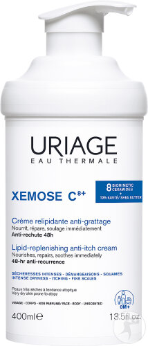 Uriage Xémose Crème Relipidante Anti-Irritations Peaux Sèches Tendance Atopique Visage Corps 400ml