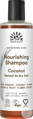Urtekram Coconut Shampoing Hydratant Au Noix De Coco Flacon 500ml