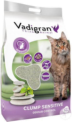 Vadigran Litière Pour Chat Bentonite Sensitive 12kg
