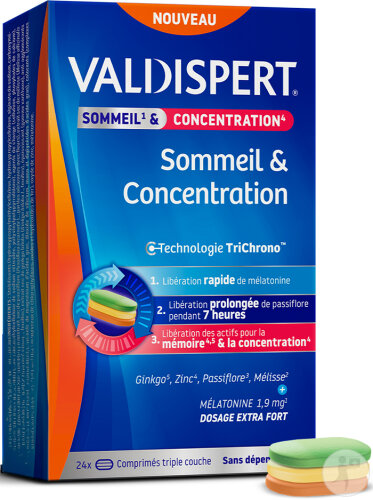 Valdispert Sommeil & Concentration 24 Comprimés