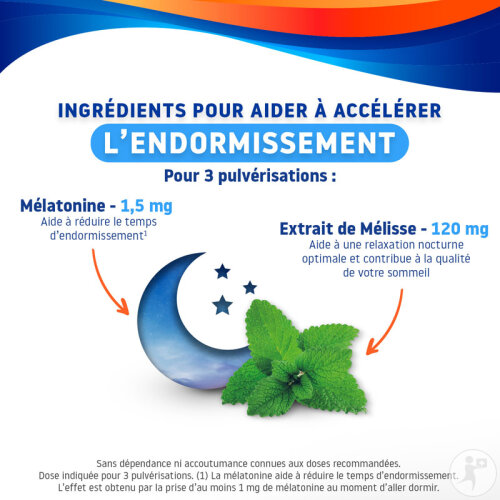 Valdispert Endormissement Spray Sommeil Flash Complément Alimentaire Arome Menthe Poivrée 20ml-2