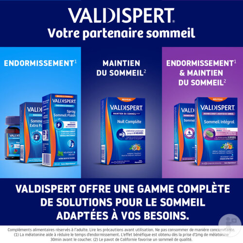 Valdispert Endormissement Spray Sommeil Flash Complément Alimentaire Arome Menthe Poivrée 20ml-6