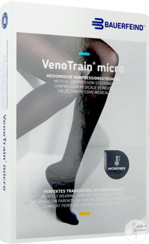 VenoTrain Micro Adultes C2 Orthopédique Soutien Ferme Plus Long Caramel L 1 Paire