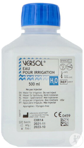 Versol Eau Stérile Flacon 500ml