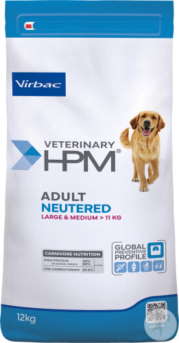 Virbac Veterinary HPM Adult Neutered Dog Large & Medium 12kg