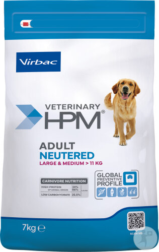 Virbac Veterinary HPM Adult Neutered Dog Large & Medium 7kg