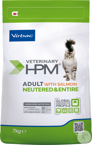 Veterinary HPM Adult With Salmon Neutered & Entire Cat 7kg