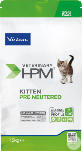 Virbac Veterinary HPM Junior Neutered Cat 1,5kg
