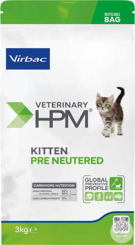 Virbac Veterinary HPM Kitten Pre Neutered Cat 3kg