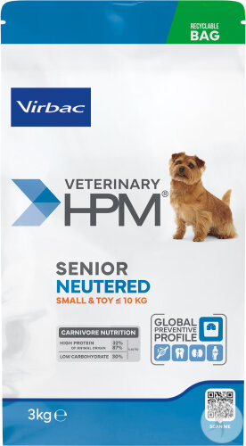 Virbac Veterinary HPM Senior Neutered Dog Small & Toy 3kg