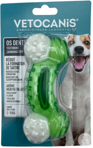 Vetocanis Os À Macher Dentaire Bi Matière Petit/Moyen Chien 1 Pièce